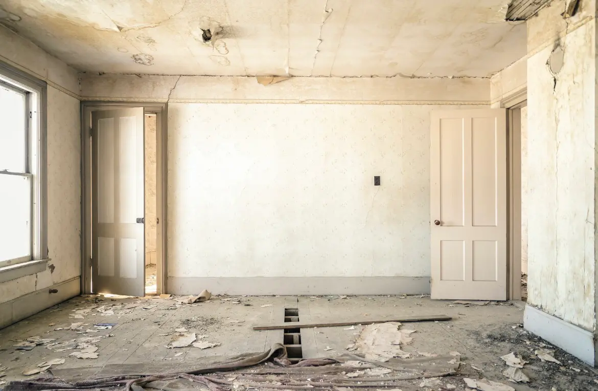 Waste disposal crew managing a cleanout project in Coshocton